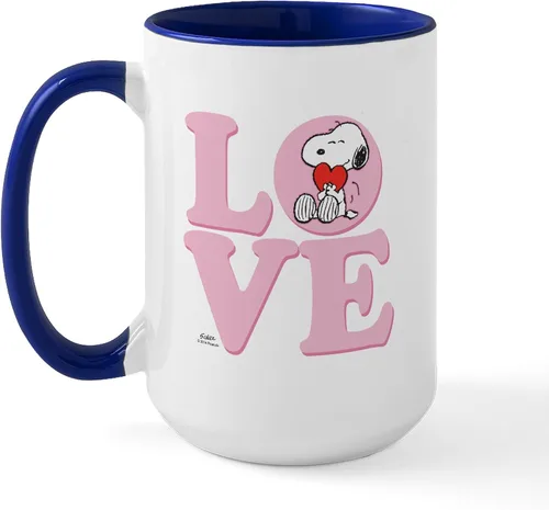 Vista 48 de CafePress SNOOPY Joe Cool - Taza de café de cerámica (15.0 fl oz)