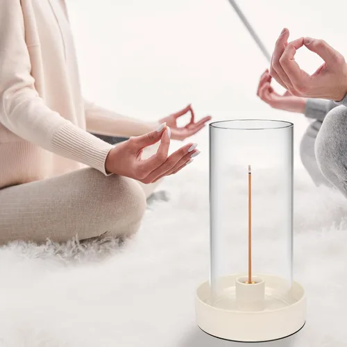 Vista 7 de Soporte multifuncional para quemador de incienso, perfecto para varillas de incienso, Palo Santo, salvia y más. Diseño moderno y simple con una