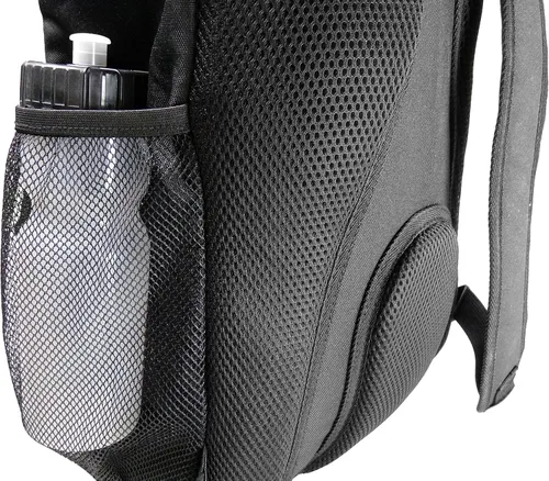 Vista 8 de Mochila de fútbol con compartimento para pelotas - Para niños y niñas La bolsa se adapta a todos los equipos de fútbol y equipo de gimnasio (negro)