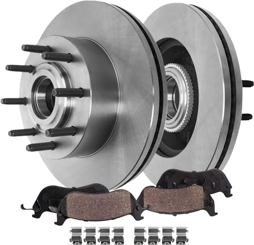 Vista 54 de Detroit Axle - Kit de freno delantero para Toyota RAV4 Prius V Lexus HS250h Scion xB Rotores de freno de disco de 10.83 pulgadas Pinza de freno