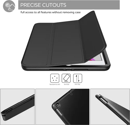 Vista 5 de SURITCH para iPad de 9ª/8ª/7ª generación, Funda iPad 10.2, [Protector de Pantalla Integrado] [Soporte para Lápiz] Funda de Cuero Ligera Cubierta