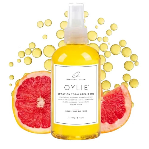 Vista 17 de QTICA Oylie Spray On Total Repair - Aceite corporal ligero en aerosol con jojoba natural y aceite de argán para una humedad instantánea, acabado