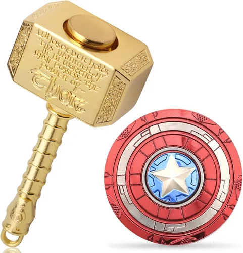 Vista 8 de Gamtec - Spinner de cadena con martillo de metal, cubo de ansiedad, juguete de enfoque, juguetes de cobre para aliviar el estrés, giro de la yema