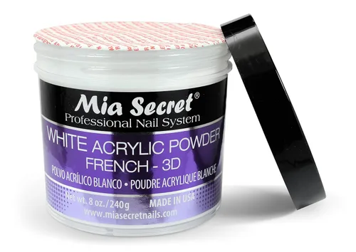 Vista 7 de Mia Secret Polvo acrílico blanco (8oz)