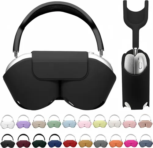 Vista 24 de Maxjoy para Apple Airpods Max Funda inteligente de cubierta, Accesorios de cubierta protectora de cuero PU suave para Airpod Max con modo de sueño