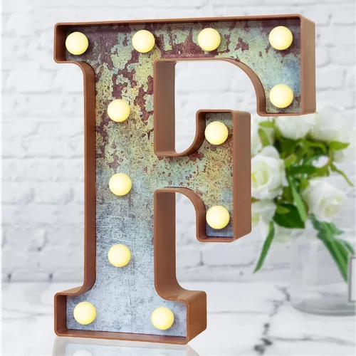 Vista 22 de Elnsivo - Letras con luces LED, efecto a hierro