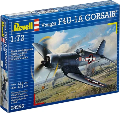 Vista 7 de Revell Alemania 03983 Vought F4U-1A Kit de modelo de avión Corsair