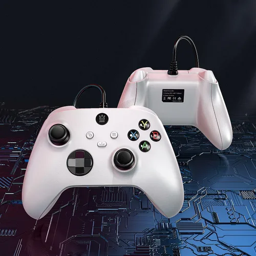 Vista 3 de Wired Controller for Xbox One with Joystick and Vibration, Gaming Controller USB Gamepad Joypad Controller Compatible with Xbox Series XS, Xbox One
