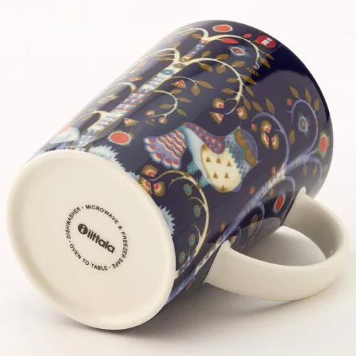 Vista 3 de Iittala Taza con asa, azul, 13.5 fl oz, paquete de 1