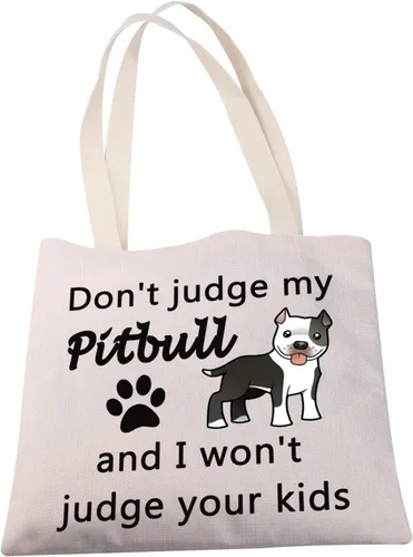 Vista 6 de MBMSO Pitbull Bolsa de mano Pitbull Regalos para amantes de los perros Pitbull Regalos para mamá Pitbull Regalos para propietarios de Pitbull