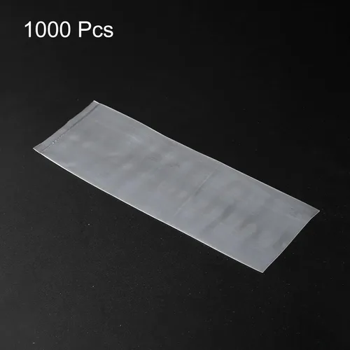 Vista 3 de PATIKIL Bolsas de polietileno abiertas planas transparentes de plástico PE de 2 mil 2 x 6 pulgadas para hardware, coleccionables, joyas, tarjetas
