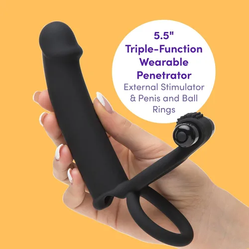 Vista 2 de Lovehoney Double Fun - Consolador de doble penetración para parejas