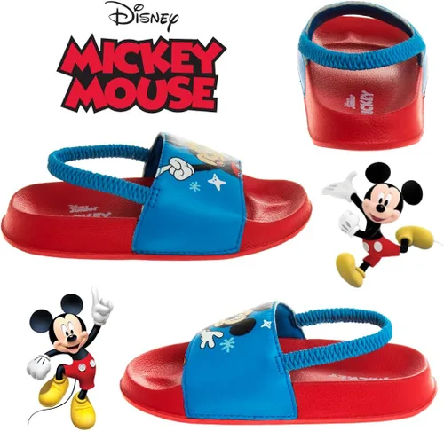 Vista 5 de Disney Minnie Mouse, Encanto, Mickey, Lightning McQueen, Frozen Elsa Anna Girl - Sandalias de verano para niños con correa trasera para la playa