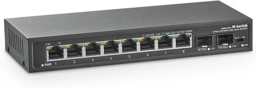 Vista 13 de MokerLink Switch Gestionado de 4 Puertos 2.5G con 2 Puertos Ranura SFP+ 10G, 4 x Puertos Base-T de 2.5Gigabit Compatible con 10/100/1000Mbps, Switch