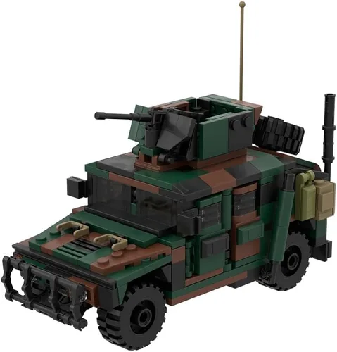 Vista 4 de Kit de construcción de vehículos blindados M998A1 de Karoyd Technic, juego de bloques de construcción de la serie militar blindada (355 piezas)