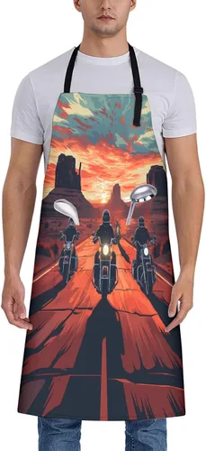 Vista 10 de Cosmic Pizza - Delantal de gato para mujer, 28 x 33 pulgadas, delantales de cocina con 2 bolsillos, poliéster, bonito delantal de gato para cocinar