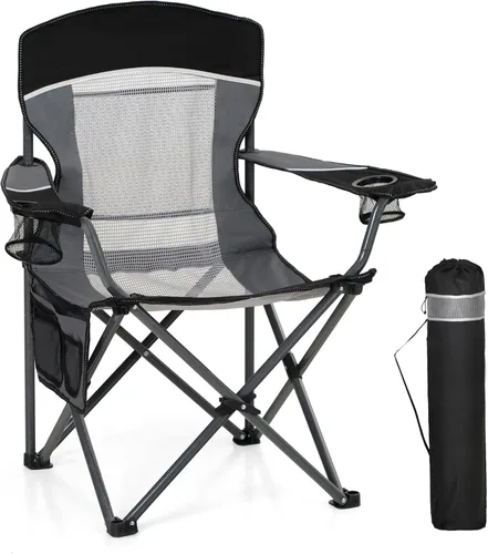 Vista 8 de HIGH POINT SPORTS Oversized Portable Mesh Camping Folding Chair