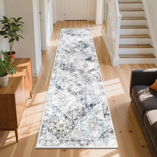 Vista 14 de Ileading Alfombras lavables para pasillo, 2 x 6, antideslizantes, para entrada, cocina, baño, dormitorio, lavandería, sala de estar, alfombra larga