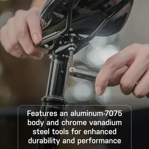 Vista 4 de Topeak Nano 7 Multi-Tool - Herramienta portátil compacta hecha por CNC con 7 funciones - Nano 7 (7 funciones) herramientas multifuncionales