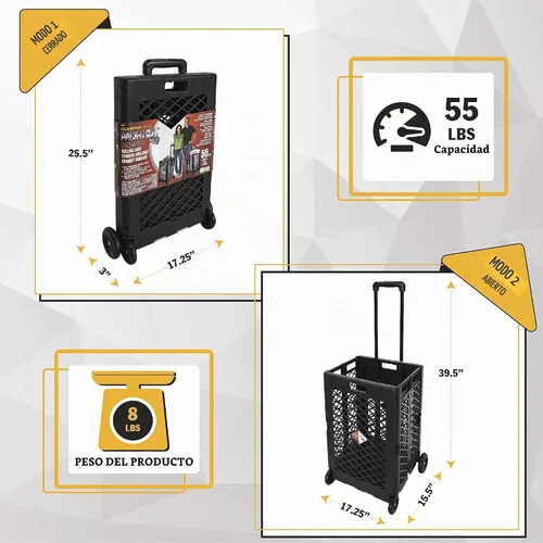 Vista 3 de Olympia Tools 85-404 Pack-N-Roll - Portaherramientas portátiles de malla, capacidad de carga de 55 libras, color negro