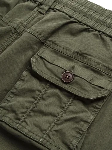 Vista 2 de FOURSTEEDS Pantalones de cintura elástica con cordón de altura media y múltiples bolsillos para mujer para deportes al aire libre, camping y #776