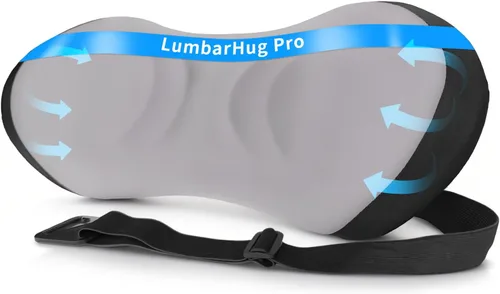 Vista 11 de Almohada de apoyo lumbar para silla de oficina, almohada lumbar para automóvil, almohada de apoyo lumbar ergonómica de espuma viscoelástica