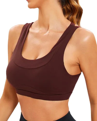 Vista 3 de RUNNING GIRL Sujetadores deportivos para mujer de alto soporte, copa moldeada de alto impacto, brasier deportivo de alto impacto, brasier deportivo