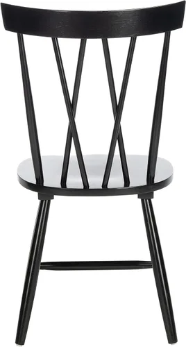 Vista 5 de SAFAVIEH Home Collection Friar Farmhouse DCH1401A-SET2 - Silla de comedor con eje negro