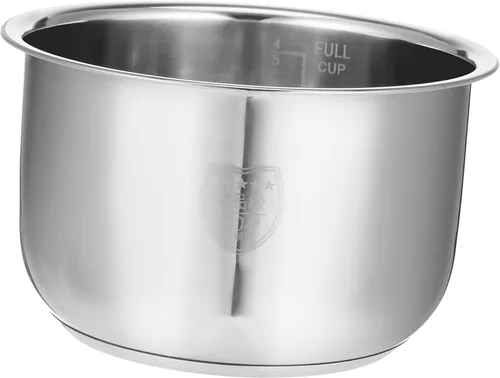 Vista 3 de SHERCHPRY Instants Pot - Olla de cocina interior de acero inoxidable de 2 litros, recipiente interior de repuesto para olla a presión tradicional