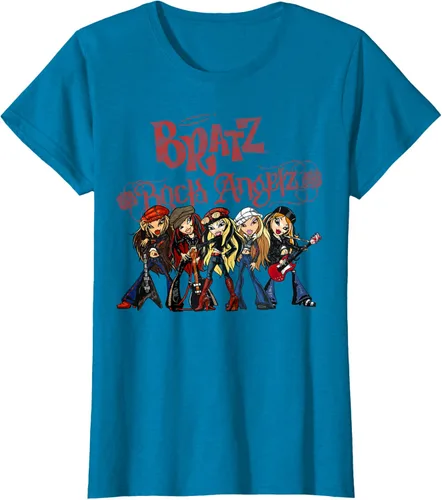 Vista 48 de Bratz Camiseta Rock Angelz Group Shot Negro