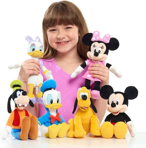 Vista 2 de Disney Junior Mickey Mouse Bean - Peluche de Minnie Mouse Regalos navideños, regalos y juguetes para niños a partir de 2 años Just Play