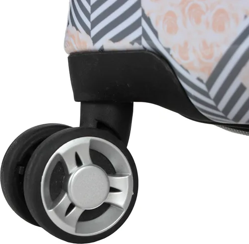 Vista 6 de Betsey Johnson Maleta rígida de equipaje de 3 piezas con ruedas giratorias (20 pulgadas, 26 pulgadas, 30 pulgadas) (talla única, puntal flamenco)..