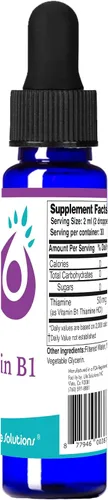 Vista 2 de Life Solutions Gotero de vitamina B1 de 2 onzas, suplemento de tiamina B1, vitaminas B1 esenciales para aumentar la energía y apoyar el sistema