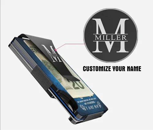 Vista 4 de MIKENCO Personalized To My Husband Wallet Husband Slim Pocket Wallet Gifts From Wife Dad Birthday Gift, Wallet Card For Husband, My Husband My Life