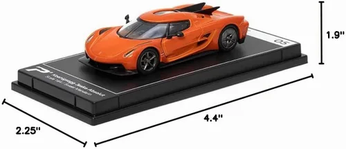 Vista 4 de PosterCars - Escala 1:64 Koenigsegg Jesko Absolut Sweet Madarin Hypercar League Colección No.5