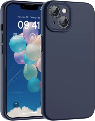 Vista 89 de SUPFINE - Funda diseñada para iPhone 12, silicona líquida premium con [forro de microfibra suave antiarañazos][protección de cámara mejorada], funda