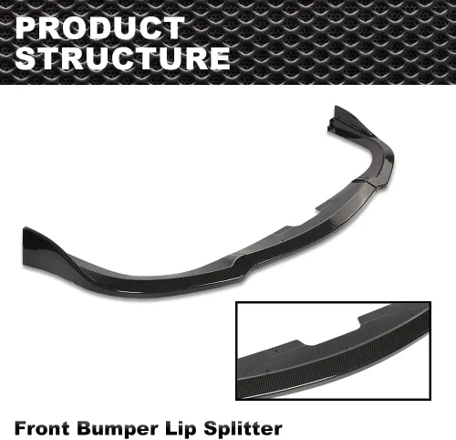 Vista 2 de Divisor de parachoques delantero sin pintar compatible con Subaru Impreza WRX STI CS2 2006-2007