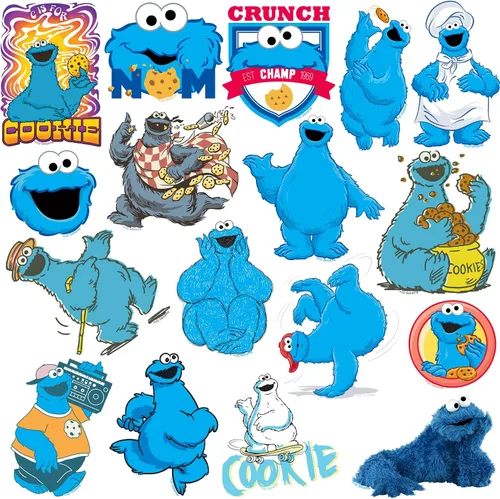 Vista 3 de Monstruo de galletas de Barrio Sésamo, tableta, juego variado de personajes de monstruo de galletas