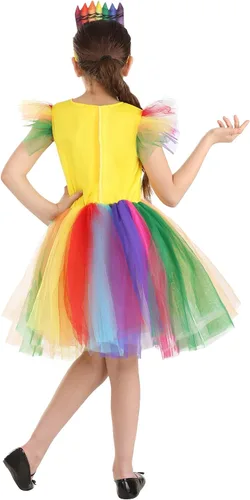 Vista 7 de Vestido de disfraz de caja de lápices para niños y diadema incluidos