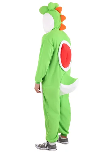 Vista 2 de Disfraz Kigurumi Adulto de Yoshi de Super Mario Bros Multicolor