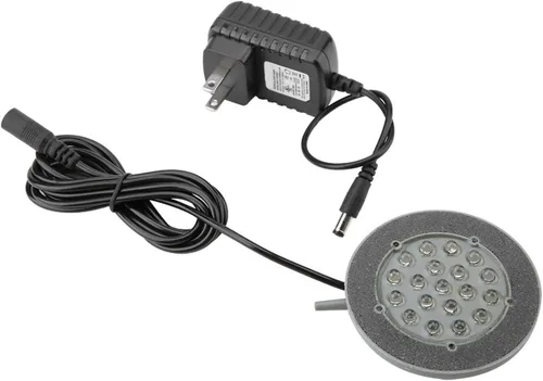 Vista 6 de LED Acuario Aire, Control de Luz Cambiante Lámpara Pescado Peces Burbuja Piedra Decoración US Plug 100 240V