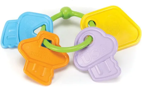 Vista 2 de Conjunto de juguetes para bebés de Green Toys (Primera llaves, vasos apilables, elefante).