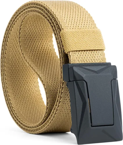 Vista 7 de Auto Lock Ratchet Belt for Men Elegant Dressing Belt Buckle 1.5" Wide Elastic Nylon Tactical Belts Thicker