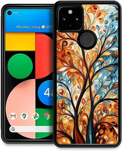 Vista 294 de Compatible con Google Pixel 4A 5G Mobile Case Creative Acrylic Panel trasero Silicona Protección Grip especialmente diseñado para Google Pixel 4A 5G