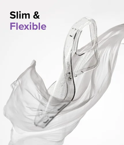 Vista 3 de Ringke Air - Funda compatible con iPhone 14 Pro de 6.1 pulgadas, brillante, flexible, ligera, delgada, bonita funda para mujeres y niñas Claro