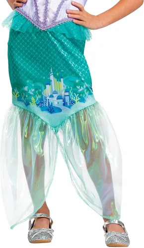 Vista 5 de Disfraz de Ariel para niñas, disfraz oficial de Disney The Little Mermaid Ariel