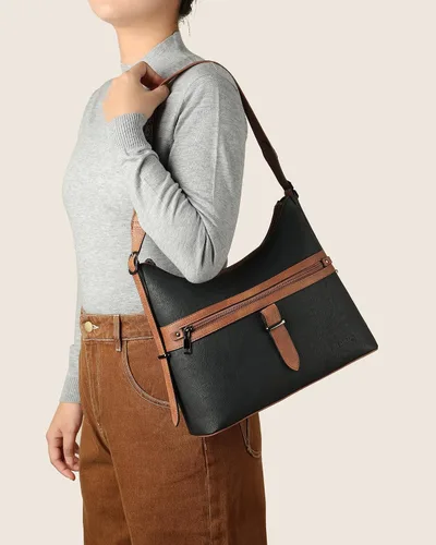 Vista 2 de FADEON Bolsos bandolera y mochila para mujer, colección marrón