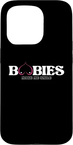 Vista 21 de iPhone 11 Funny Boobies Make Me Smiles Funda de humor para adultos
