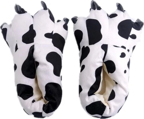 Vista 6 de Zapatos de casa cálidos de felpa con pies de animales para disfraz