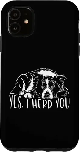 Vista 8 de Border Collie I Herd You Herd You Dog Funny Dog Saying Case for iPhone 17